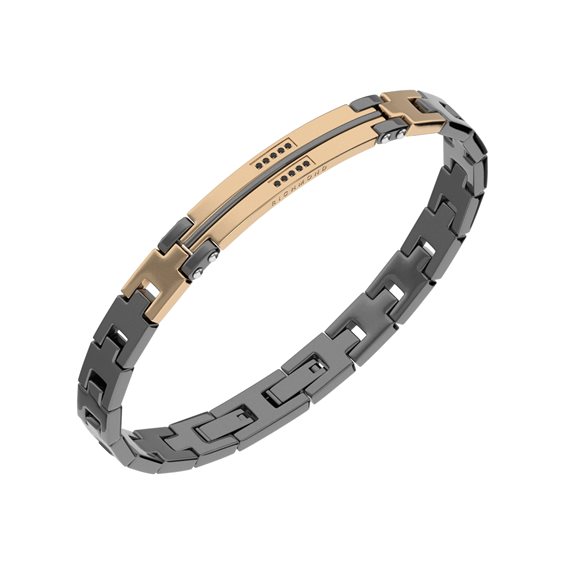 Bracciale John Richmond Uomo in Titanio 0.10 Ct JRCB06BR - JRCB06BR